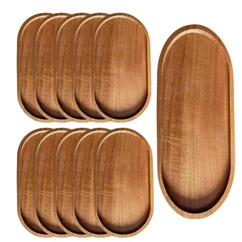 NEW Tableware Solid Wood Round - Japanese Snacks recension och pris